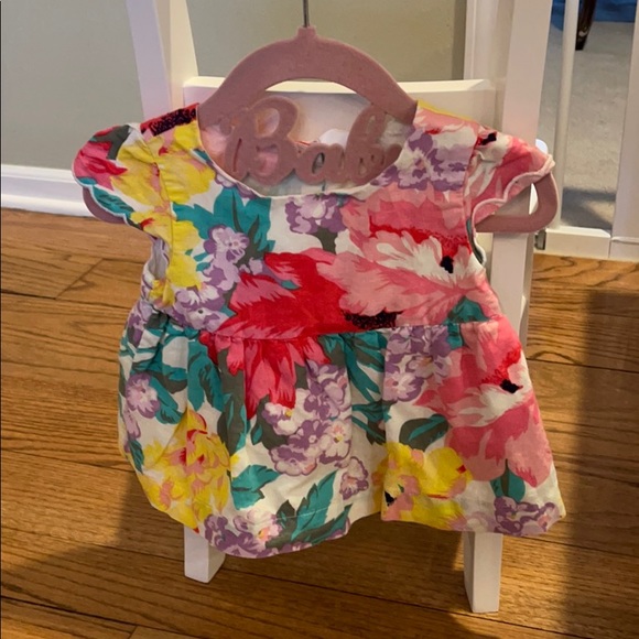 Floral Print Baby Gap Dress 12-18m